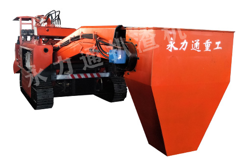 120履帶防爆扒渣機，漏斗接渣耙渣機